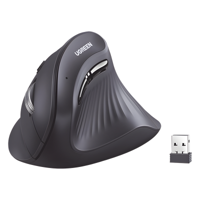 25444 - Ugreen 25444 ratón Oficina mano derecha RF Wireless + Bluetooth 4000 DPI