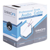 PRO-AUDIO - Cable para Bocina / 2x18 AWG / Bobina 152 m (500 ft) / Conductor de Cobre / Blanco