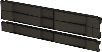 D19BPT1RU - Tapa Ciega para Rack / 19" / 1 UR / Instalación a Presión Sin Herramientas / Plástico UL / Color Negro