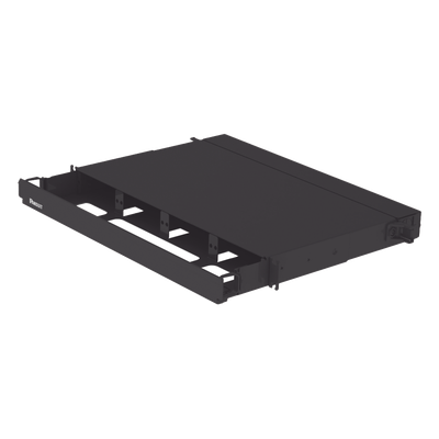 FRE1UBL - Panel de Distribución de Fibra Óptica / 96 Fibras / 1UR / 4 Ranuras FAP/FMP / Bandejas Deslizables