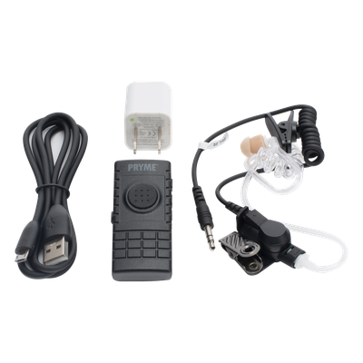 BTH300MAXKIT2 - Kit Micrófono Solapa Inalámbrico Bluetooth / PTT Integrado / Tubo Acústico / Conexión Dual / Clip 360°
