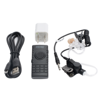 BTH300MAXKIT2 - Kit Micrófono Solapa Inalámbrico Bluetooth / PTT Integrado / Tubo Acústico / Conexión Dual / Clip 360°