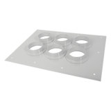 204-6736 - Placa Pasamuro con Capacidad de 6 Botas de 4