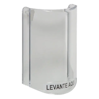STI-6517-ES - Cubierta protectora de policarbonato / Sin sonido / Texto en español / 135 x 89 x 45 mm / -40 a 120°F (-40 a 49°C) / UL y cUL conforme a ADA