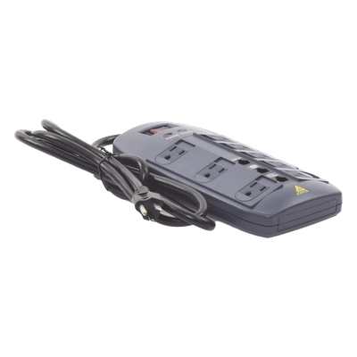 DTK-8FF - Multicontacto 8 Salidas / 120 VCA 15 A / 2160 Joules / Telco RJ11 / 6 Transformadores Simultáneos / 5.9 pies Cable