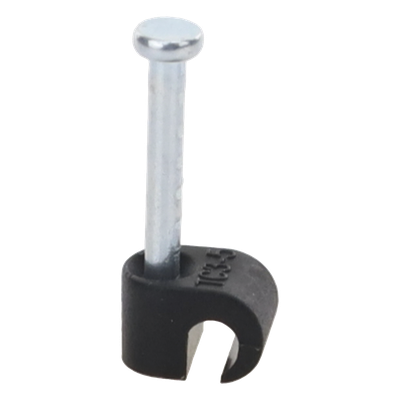 TC3-5RC - Grapa para Fibra Óptica / Clavo Integrado 19.1 mm / Polipropileno UV / Rango Térmico -10°C a +120°C / 100 Piezas