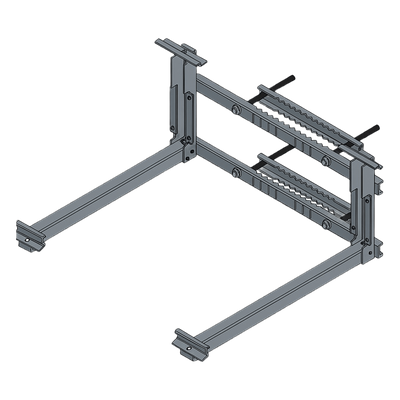EPI-MB225-V1 - Montaje para Panel Solar / Poste o Torre / Módulos 1300-1500 mm / Soporte con Batería / Acabado Galvanizado / 15 kg