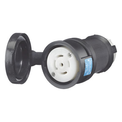 HUB-HBL-2813 - Conector Industrial con Bloqueo de Media Vuelta / 30 A / 120/208 V CA / NEMA L21-30R / 4 Polos 5 Hilos / 2.33 x 2.33 x 3.86 in / Grado Industrial