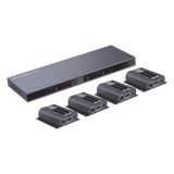 TT744 - MATRICIAL Y EXTENSOR DE VIDEO HDMI 4 x 4 / 4 Entradas HDMI / 4 Salidas HDMI Loop / 4 Salidas RJ45 para Extender la señal 40 metros por salida  /  1080 @ 60Hz / Conmutación por RS232, Control Remoto o Ethernet.