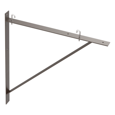 LTSB151824BLK - Kit de Soporte Triangular a Pared / Para Escalerillas de 15, 18 y 24 in (381, 457 y 610 mm) / Acero al Carbono Suave / Acabado en Polvo RAL 9005 / Incluye J-Bolt Kit / Espesor 5 mm