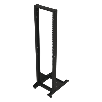 LP2PMR45U - Rack Móvil de Acero de 2 Postes, 45 UR, Incluye 4 Ruedas Uso Rudo.