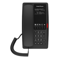 H4WB - Teléfono IP Hotelero / Wi-Fi 6 Dual-Band / 2 Líneas SIP / 5 Teclas Programables / PoE 802.3af / USB-A / Audio HD