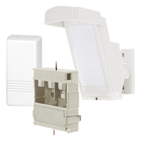 HX40-RAM-WH - Detector de Movimiento PIR / 100% Exterior / Inalámbrico / Cobertura 12 m (39.4 ft) a 85° / Montaje 2.5 m - 3 m (8.2 ft - 9.8 ft) / Antimascota / Transmisor Honeywell 5816 Incluido