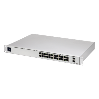 USW-PRO-24 - Switch Capa 3 / 24 Puertos Gigabit RJ-45 / 2 Puertos 10G SFP+ / 88 Gbps / 1U Rack / 1.43 x 11.63 x 17.42 pulgadas