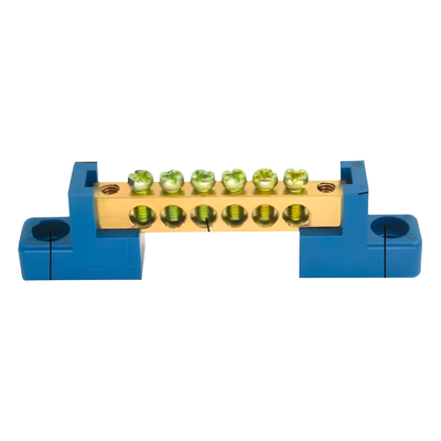 PSTTBSCR - Terminal de Cableado Tipo Puente / 6 Orificios / 80 A / 750 V CA / 16 mm² / PP Retardante a la Flama / Tornillos M5
