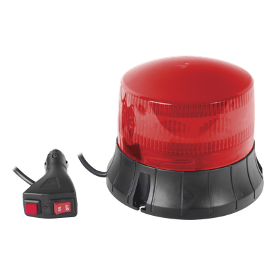XM-1535-R - Burbuja LED Giratoria / 9 LEDs / Montaje Magnético / IP65 / 12 VCC / 2 Patrones de Destello
