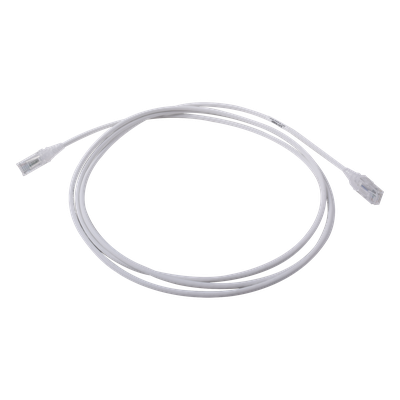 MC6-07-0228 - Patch Cord Cat6 UTP / CM-LS0H / 2.13m (7 ft) / 28AWG Diámetro Reducido / Blanco