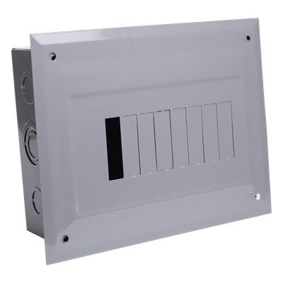 C2Q08E - Centro de Carga para Empotrar, 08 Polos, 100 A, 1 Fase 3 Hilos, 120/240 V AC, 60Hz