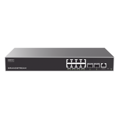 GWN7811 - GWN7811, Switch Administrable capa 3, 8 x GigaEth y 2 x 10 Giga SFP+
