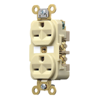 HUB-HBL-566-2I - Contacto Dúplex Industrial / 15 A / 250 V / 2 Polos 3 Hilos / NEMA 6-15R / Grado Comercial / Interior Seco