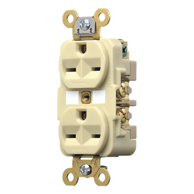 HUB-HBL-566-2I - Contacto Dúplex Industrial / 15 A / 250 V / 2 Polos 3 Hilos / NEMA 6-15R / Grado Comercial / Interior Seco