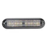 XLT1835RWA - Luz Auxiliar / 18 LEDs / Tricolor Rojo/Claro/Ámbar / IP67 / Ultra Brillante / 142.6×36×14 mm