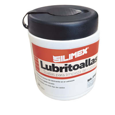 LUBRITOALLAS30 - Lubritoallas para Cables / Doble Textura Rugosa y Suave / pH Neutro 7.0 / Secado Rápido / Envase Dispensador 30 Piezas