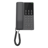 GHP621 - GHP621, Teléfono Hotelero IP Negro, 2 cuentas SIP 2 líneas, GDMS, soporta PoE