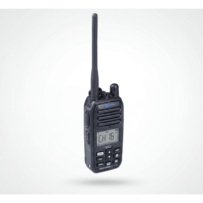 TXM52 - Radio Portátil VHF Marino / IP67 Sumergible / 5W / Dual-Watch / NRC Anti-Ruido / Luz LED de Emergencia Activada por Agua / 156-163 MHz