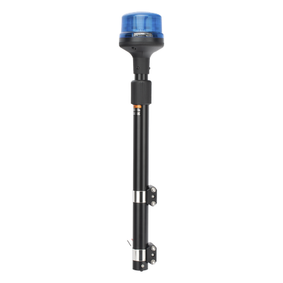SPT16B - Luz Telescópica para Motocicletas / 8 LED / Azul / 12~24 VCD / Perfil Bajo 88 mm / Certificación ECE R65 / SAE J845