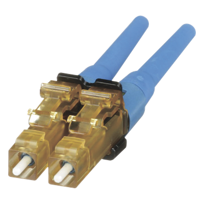 FLCDSCBUY - Conector de Fibra Óptica LC Duplex OptiCam, Monomodo 9/125 OS2, Pre-pulido, Color Azul