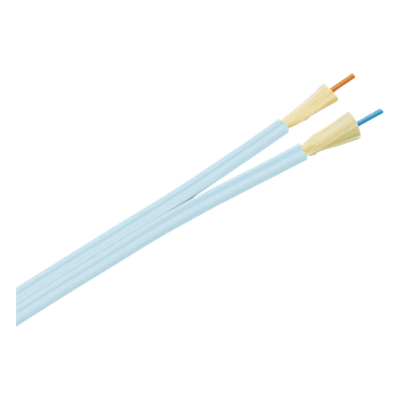 FOIPX02Y - Cable de Fibra Óptica / Multimodo OM3 50/125 / 2 Hilos / Tight Buffer 900μm / OFNP Plenum / Dieléctrico / 0.61 m (2 pies) Marcas