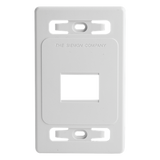 MX-FP-S-02-02B - Placa de Pared Modular / 2 Salidas / Blanco / Versión Bulk / Termoplástico Resistente