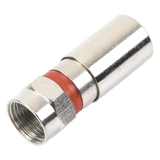 TT-CON-510-RG59 - Conector F Macho / Compresión en Línea / Cable RG-59 / Cuerpo Bronce Niquelado / Contacto Oro 24k / Aislante Teflón