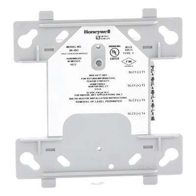 SKISO - Módulo Aislador de Cortocircuito / Lazo SLC / Conexión 2 Hilos / LED Dual Verde/Rojo / Supervisado UL