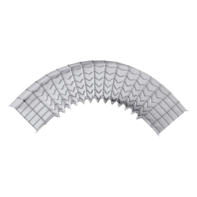CH-C90-54/300EZ - Curva Pre-Fabricada Horizontal / 90° / Peralte 54 mm / Ancho 300 mm / Acabado Electro Zinc 15-20 micras / Uso Interior Telecomunicaciones