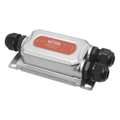 WI-POE21E-O - Extensor PoE para Exterior / Entrada 60W / 2 Salidas 30W / 3 Puertos Gigabit / IP68 / -40 a 80 °C (-40 a 176 °F)