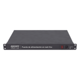 RK-12DC-20A - Fuente de Alimentación Rack 19" / 16 Puertos / 12 VDC / 600W / 20A Total / 2.5A por Puerto / Voltaje Regulable con Display