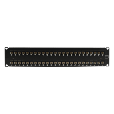 UP6A-F2-48L-RS - Patch Panel / UTP Cat6A / 48 Puertos / Plano / 2U / Rack 19'