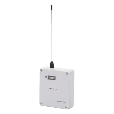 SF-LORA-TRANS-DC - Transmisor Inalámbrico / Alcance 2500 m (8202.1 ft) / 2 Contactos Secos NA / 433.92 MHz / 12 Vcc / IP para Alarmas