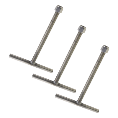 SAB-60G - Juego de Anclas / Varilla Roscada 20x27 cm / Acero Galvanizado por Inmersión / 3 Piezas / 0.66 x 0.89 pies