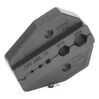 RFA-4005-01 - Mordaza para Plegar Conectores de Anillo / 5 Cavidades Intercambiables / Cables RG-58/U, RG-59/U, RG-142/U, RG-8/X / 0.052" a 0.255"