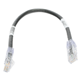 UTPSP1BLY - Cable de Parcheo UTP Cat6 / 24 AWG / CM / 0.3 m (1 pie) / Color Negro