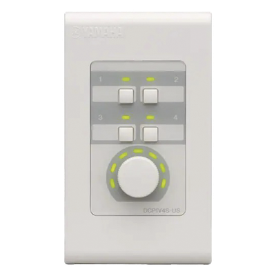 DCP1V4S - Panel de Control Digital / 1 Volumen / 4 Switches / RS-485 / CAT5 / Compatible MA PA MTX