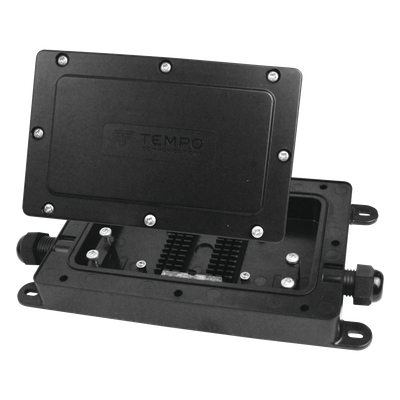 DFE100 - Cierre de Empalme / 12 Fusiones / IP68 / 2 Puertos / 225x120x34 mm / 0.74x0.39x0.11 ft