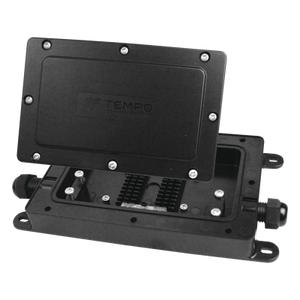 DFE100 - Cierre de Empalme / 12 Fusiones / IP68 / 2 Puertos / 225x120x34 mm / 0.74x0.39x0.11 ft