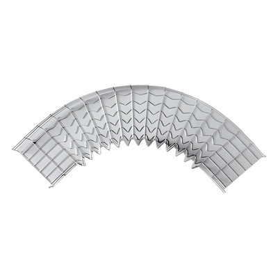 CH-C90-33/300EZ - Curva Pre-Fabricada Horizontal / 90° / 33 mm Peralte / 300 mm Ancho / Acabado Electrozincado / Interior