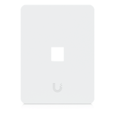 UACC-WP-KEYSTONE-V-1P - Placa Keystone / 1 Puerto / Superficie Pintable / Montaje Vertical / 4 Piezas / Policarbonato y Acero SGCC