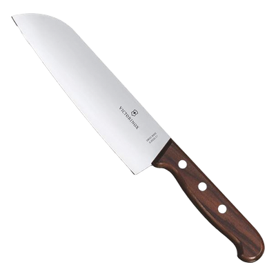 6.8500.17G - Cuchillo Santoku / Hoja 17 cm / Filo Recto con Alvéolos / Mango Maple / 0.103 kg / Diseño Japonés