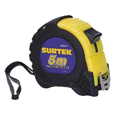 SYS-B122081 - Flexómetro anti impacto / 5 m (16.4 ft) / Cinta ancha 1" / Dual mm/pulgadas / ABS